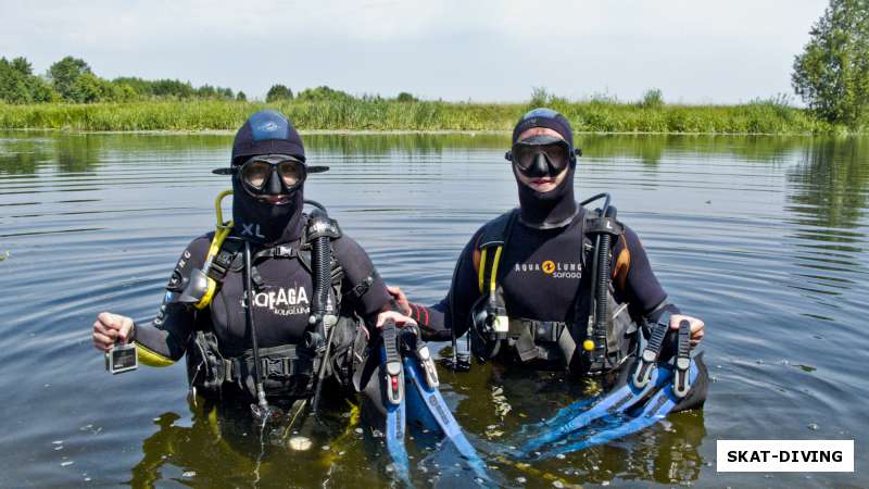 Два водоема, шесть погружений в разных условиях. Поздравления Роману и Анне!