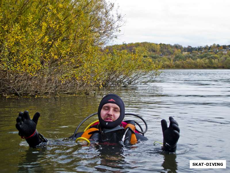 «Яма, раки, рыбы, яма…» - каширный дайвинг в холодной воде