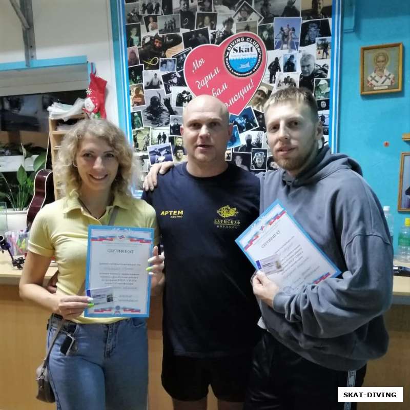 Долгожданная выдача сертификатов "Подводный охотник ФПСР"