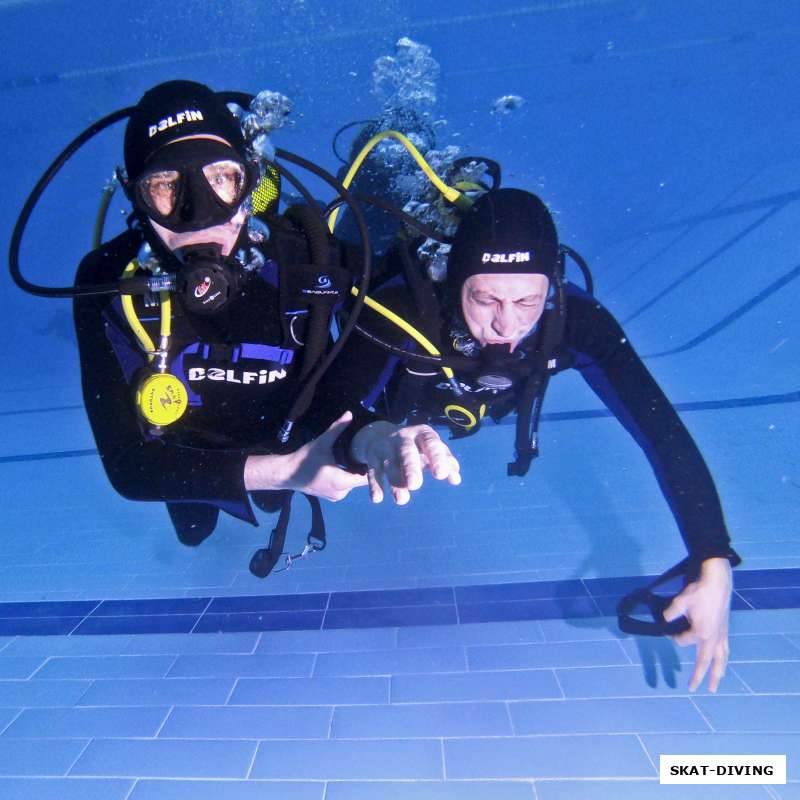 Дайвер оптимист с улыбкой по жизни