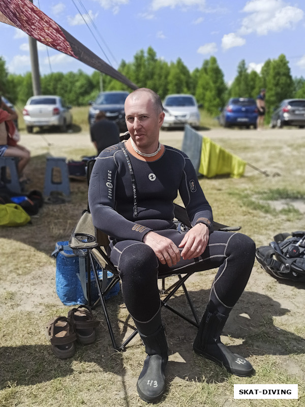 Фомичев Алексей, правильный дайвер перед погружением