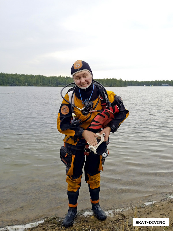 Харитонова Оксана, в средне-водолазной конфигурации уровня "DRY SUIT"