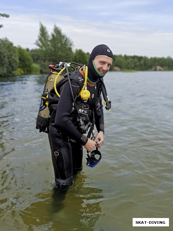 Коркин Роман, "кто научился нырять в наших водоемах, нырнет и в Красном море"