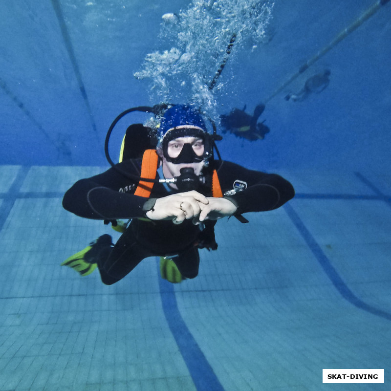 Корнеев Алексей, брянское лицо компании "AQUADISCOVERY" на "MOSCOW DIVE SHOW"