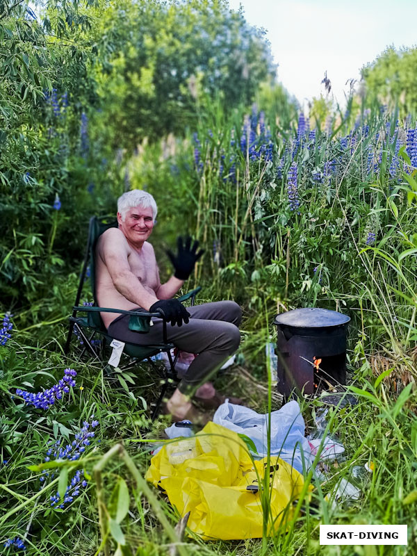 Истомин Дмитрий, накормил всех вкусным пловом
