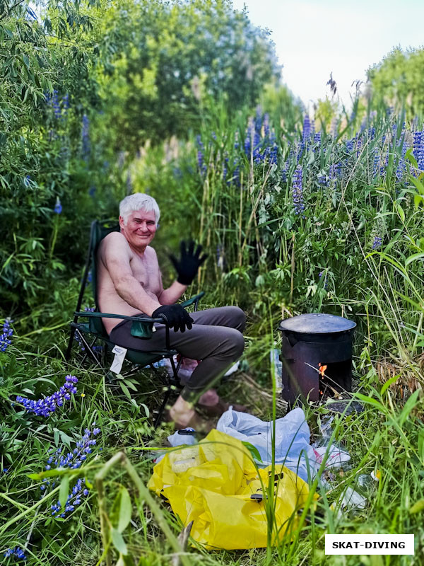 Истомин Дмитрий, накормил всех вкусным пловом