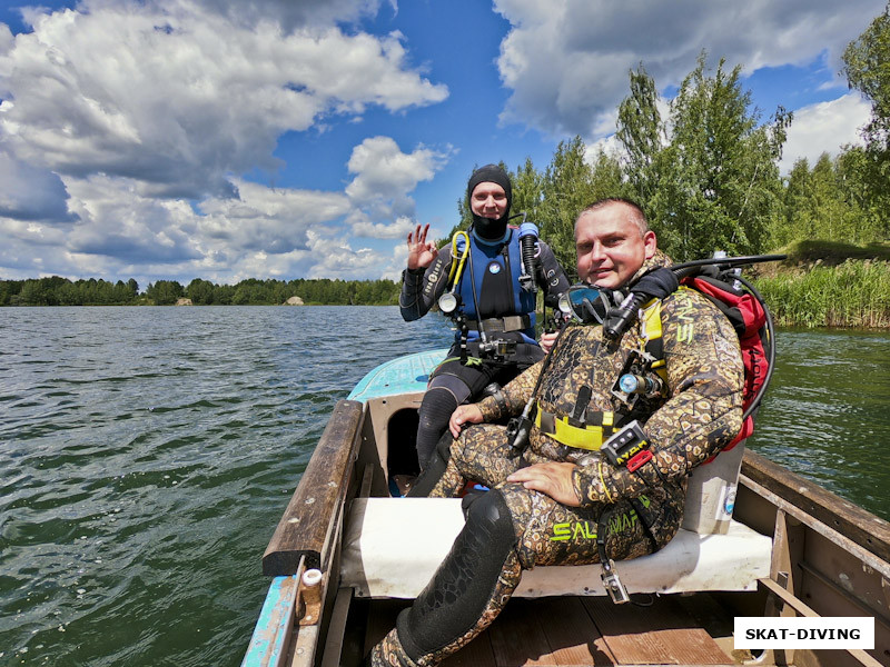 Чмутов Сергей, Лукавый Дмитрий, съемочная группа доставляется к экскаватору