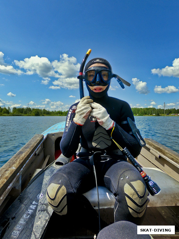 Шамина Елена, двенадцать метров по дну и ледяная вода, реалии экзамена в наших водоемах