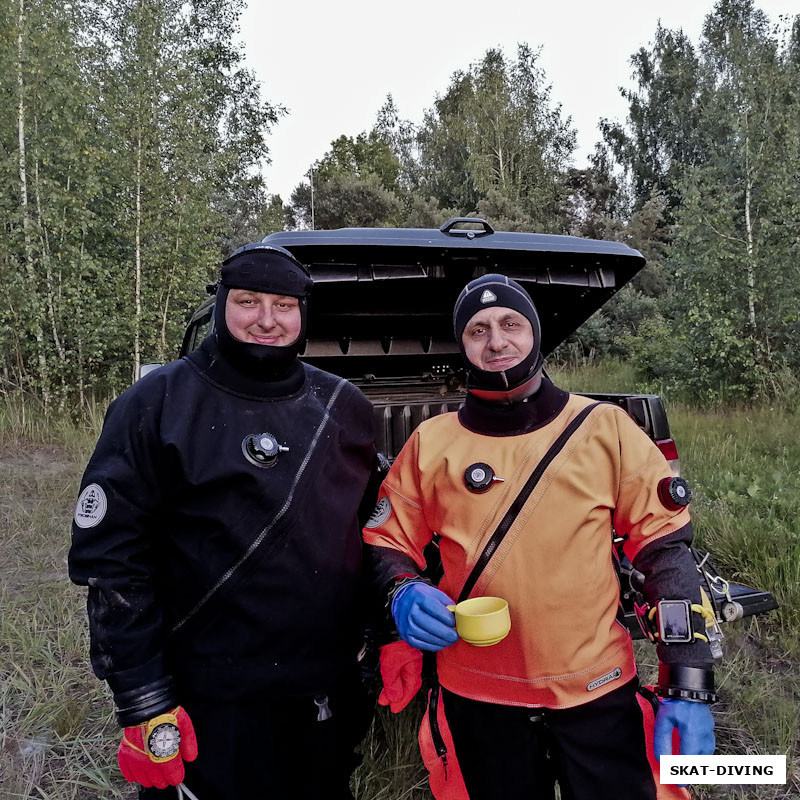 Филиппов Родион, Погосян Артем, сборы на ночное погружение