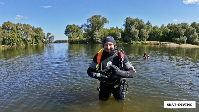 Волуев Олег, подарил улыбку людям на пляже и ушел под воду