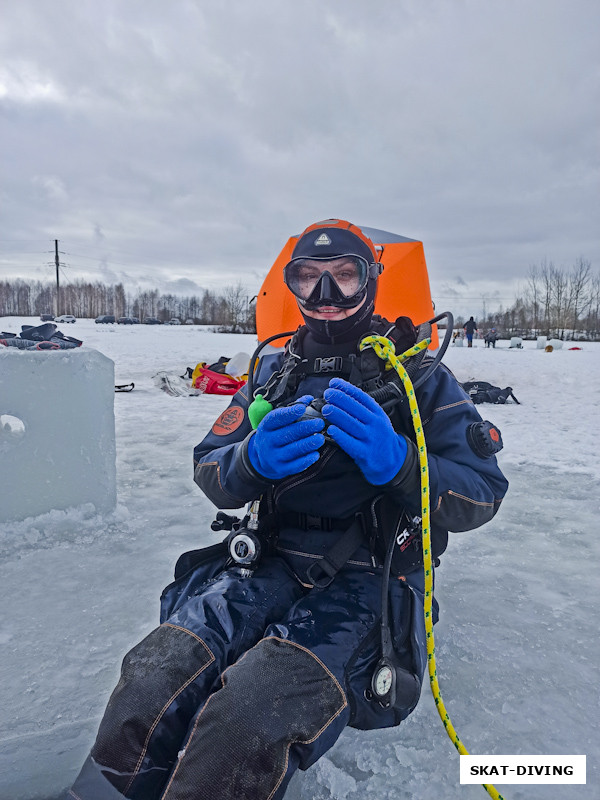Морева Анна, вторая попытка отправиться под лед