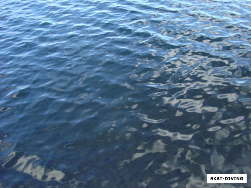 Прозрачная вода озера