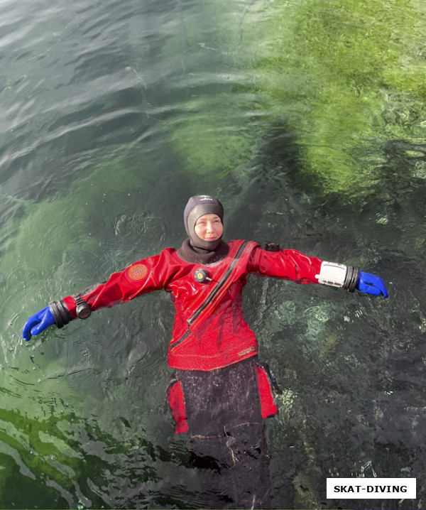 Кожемякина Снежана, процесс перерождения дайвера в "DRY SUIT дайвера" завершен
