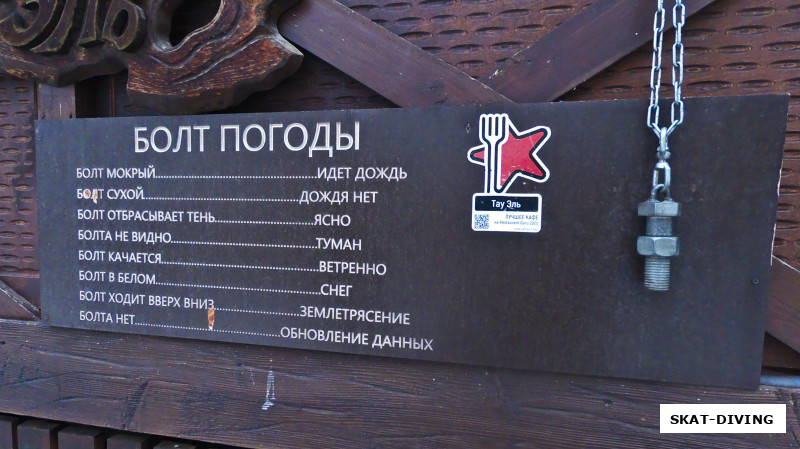"Болт Погоды", а у вас такой есть?