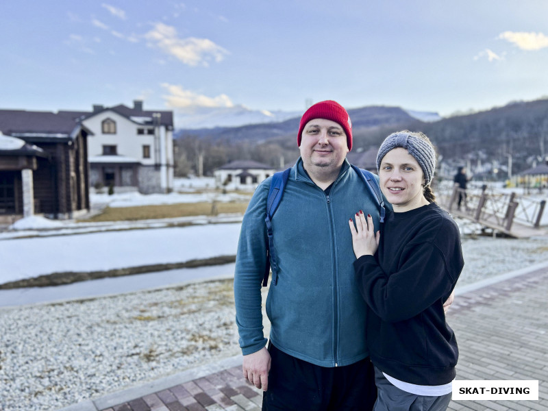 Филиппов Родион, Филиппова Людмила, во время поездки на Верхнее Голубое озеро
