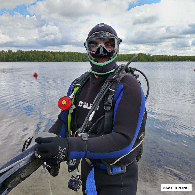 Афанаскин Александр, также приступил к сдаче открытой воды
