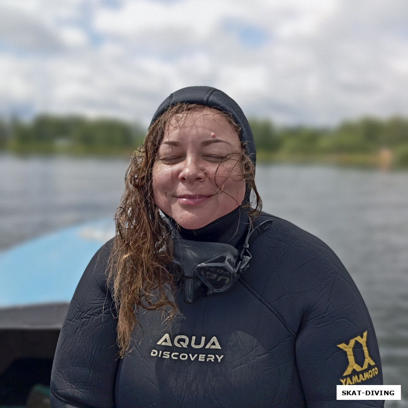Новикова Оксана, как выглядит лицо ныряльщика после воды?