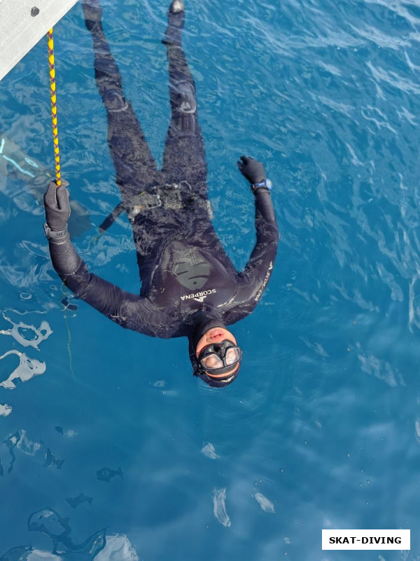 Попытка расслабления перед стартом.