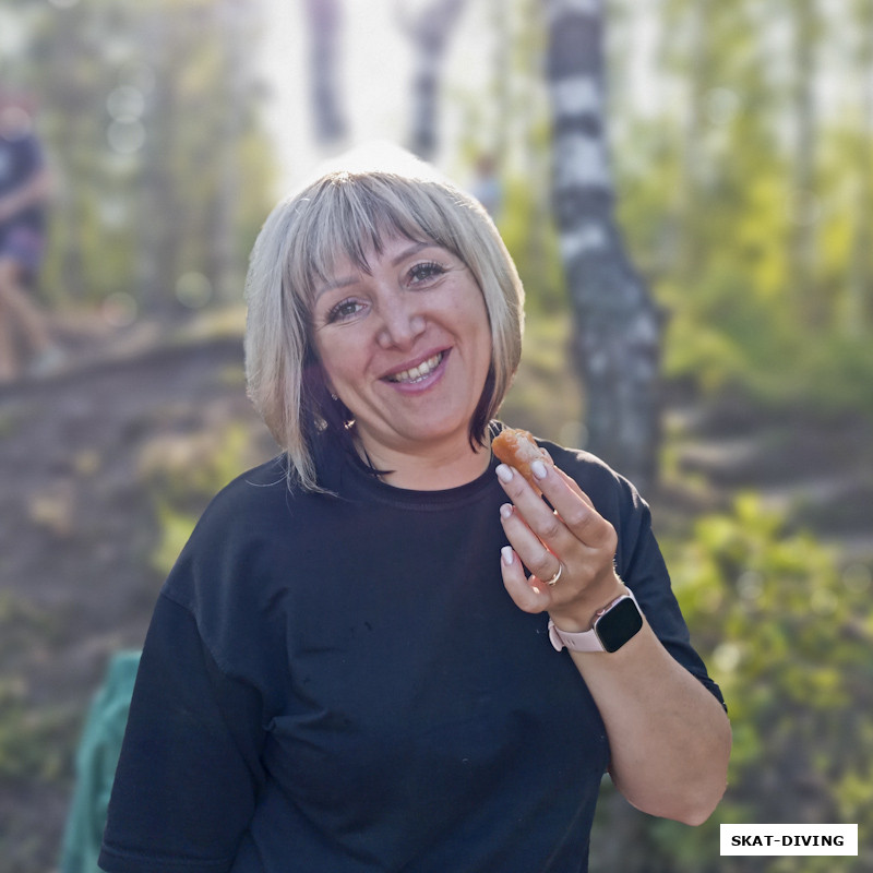 Быченкова Ирина, приехала, улыбнулась, и стало всем светлее, даже под водой