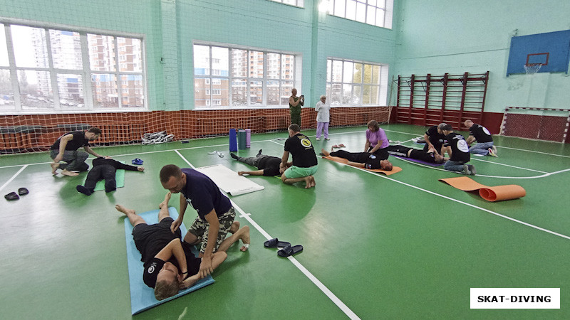 Во время семинара пришлось использовать даже спортзал