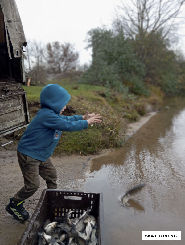 Романов Павел, активно участвует в зарыблении