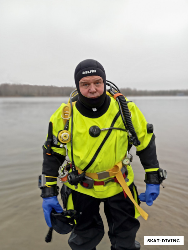 Парфенов Николай, боевое крещение в новом сухом костюме сейчас любой опыт - в копилку!