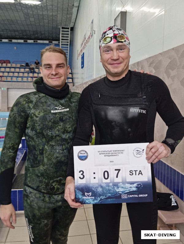 Палехин Владислав, Федотов Артем, довольный тренер, счастливый спортсмен