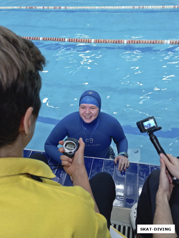 Майборода Ксения, ждет результата судей