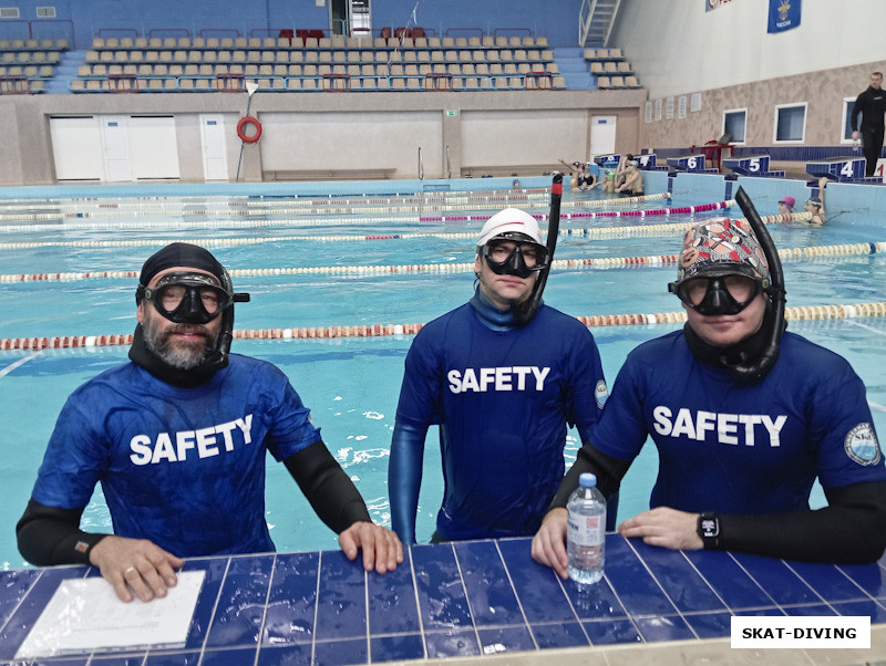 Ильюшин Сергей, Евдокимов Александр, Федорук Дмирий, команда безопасноти