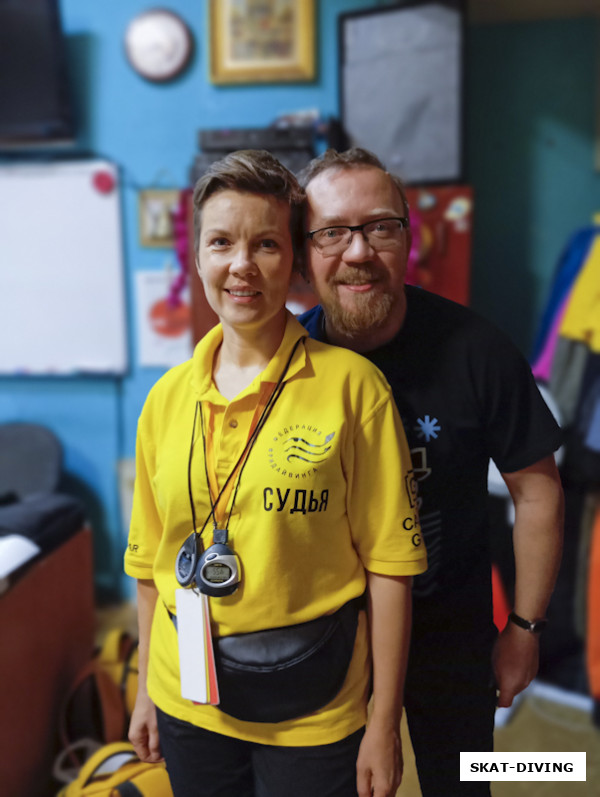 Серова Галина, Серов Алексей, готовятся судить старты