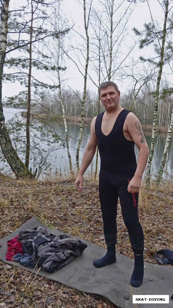 Минкин Владимир, поздравляем с этим опытом, холодноводный дайвинг - удел немногих...