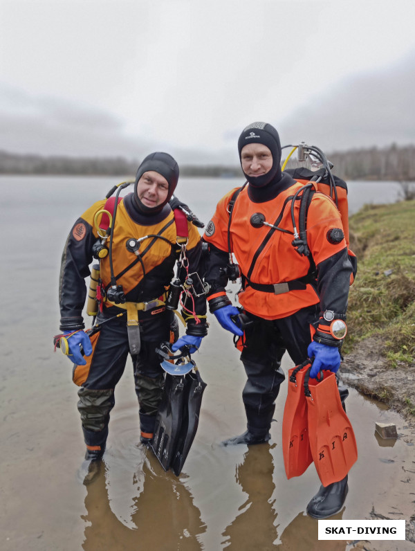 Леонов Дмитрий, Куськин Игорь, дайвинг в режиме джип-сафари, с заброской на противоположную от лагеря сторону карьераа