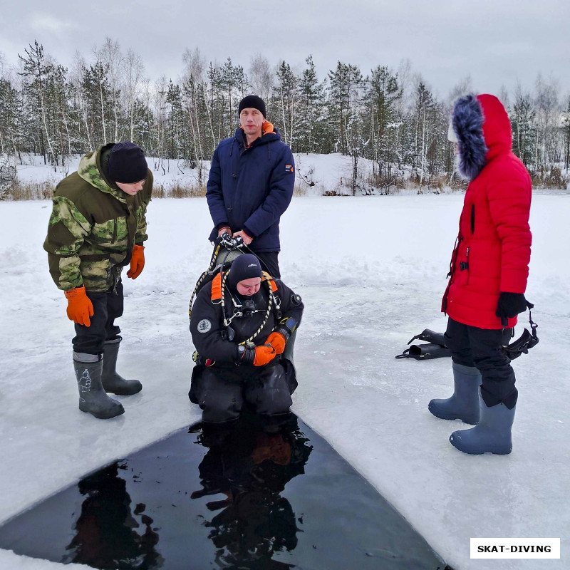 Щербаков Дмитрий, Волков Андрей, Филиппов Родион, когда сидишь попой на льду у майны, очень приятно видеть вокруг готовых помочь одноклубников