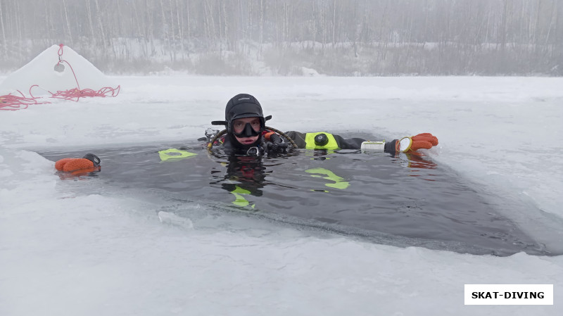 Федорук Дмитрий, майна изрядно парила ввиду мороза на улице