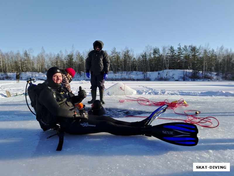 Илюхин Евгений, с подледным почином