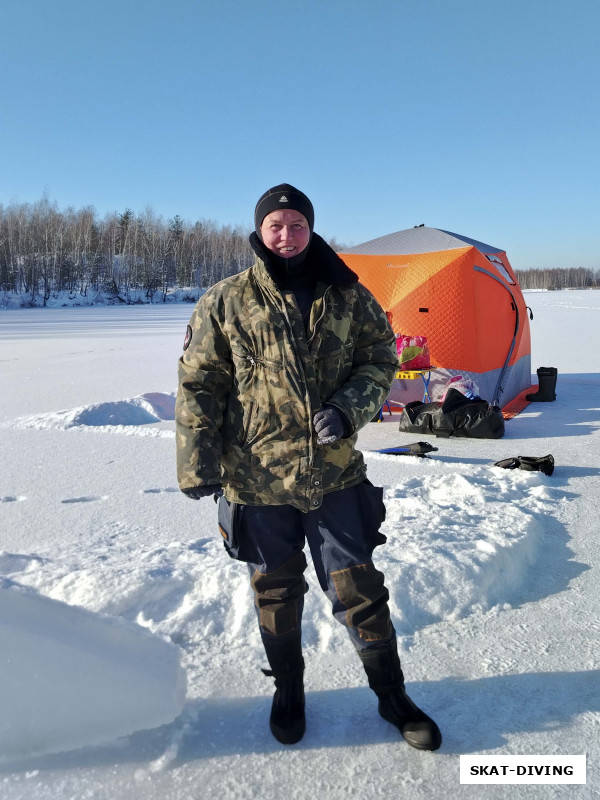 Матвеева Ольга, сухой костюм особенно хорош под бушлатом