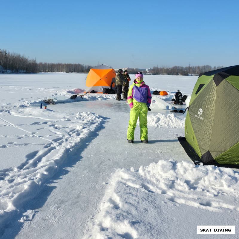 Романова Софья, как оказалось яркий горнолыжный комбез - еще не гарантия комфортного пребывания в мороз