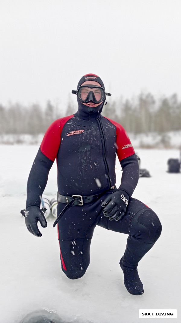 Артемов Станислав, приехать нырять в такие обстоятельства - это всегда маленькая победа духа над плотью!