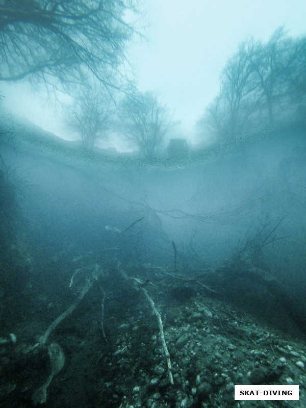 Когда нет настроения происходящее на озере может показаться и таким