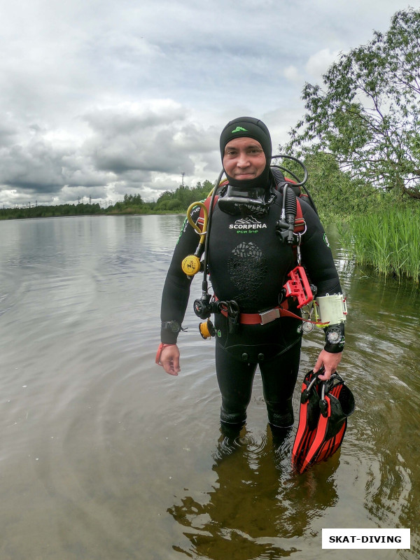Кульбаков Максим, дайвинг в водохранилище - это уже иной масштаб и опыт