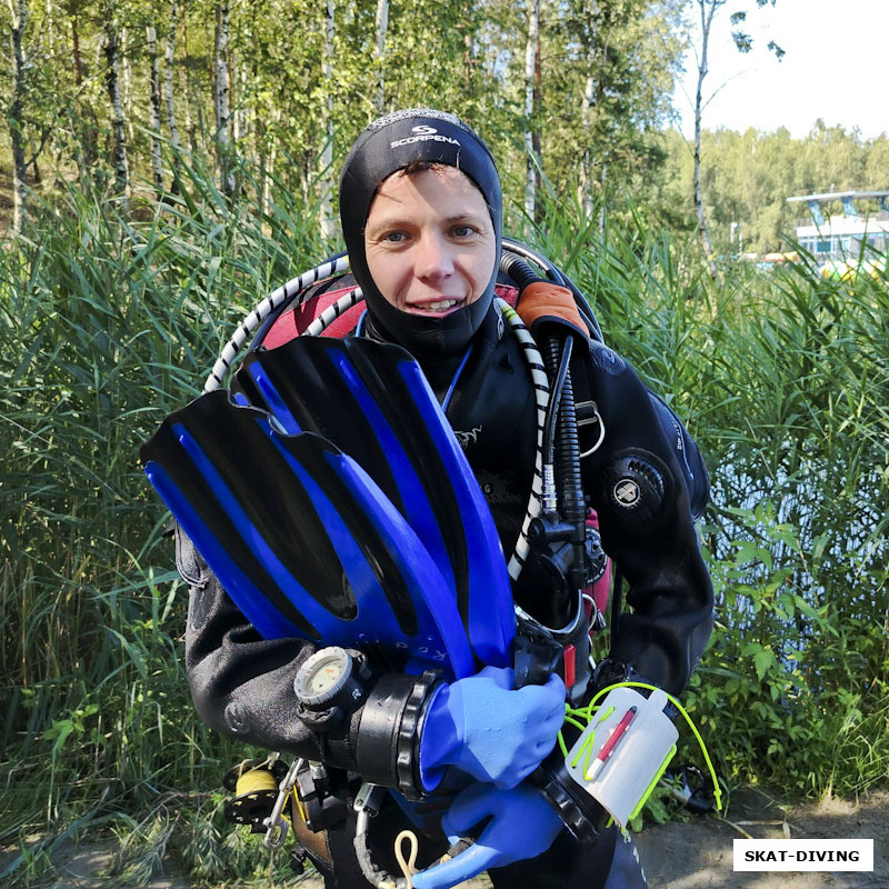 Филиппова Людмила, после погружения выглядит довольной