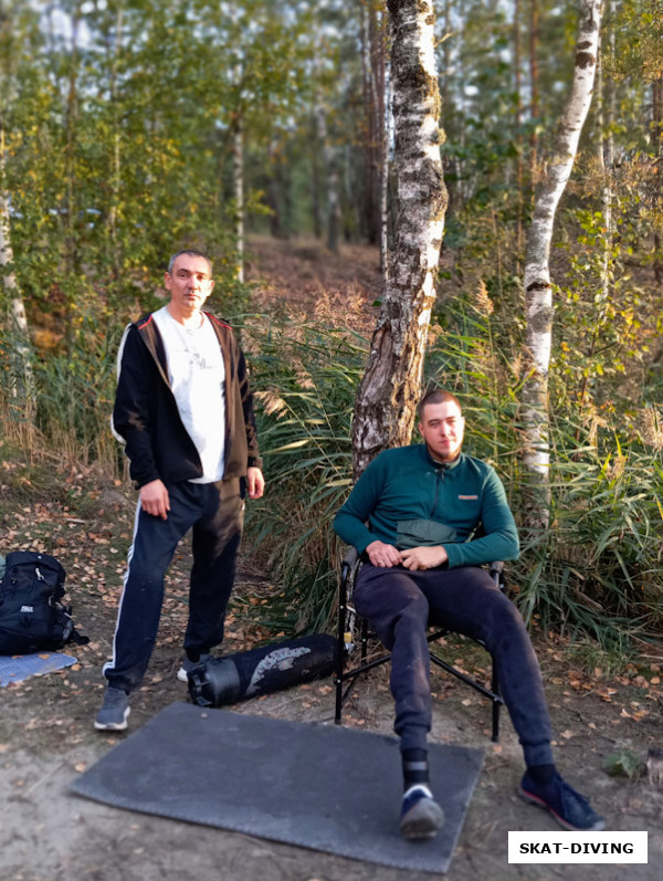 Кондрашов Сергей, Сенченков Роман, наши пара дайверы с одной ногой, но разве так скажешь