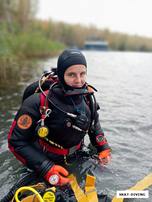 Романова Софья, на сей раз смогла разглядеть под водой даже ракушек
