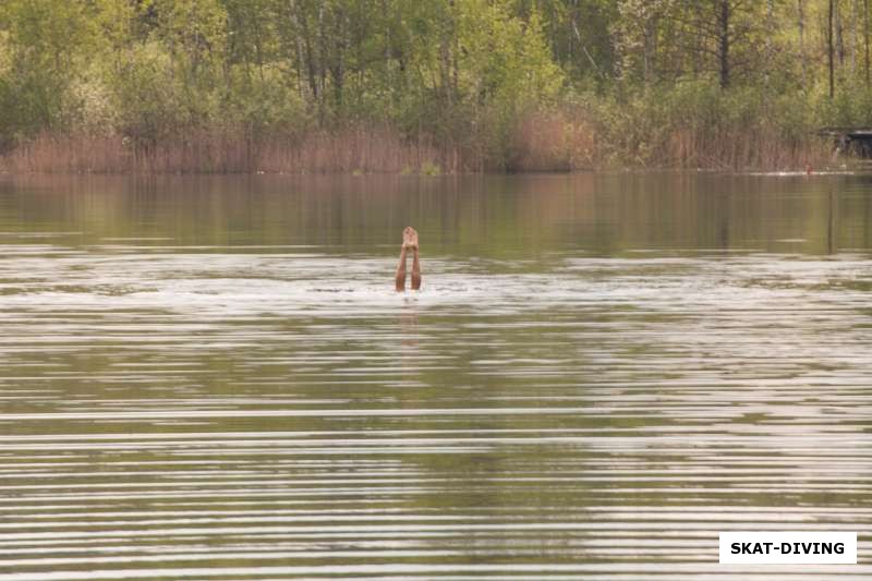 Ноги всплыли в воде