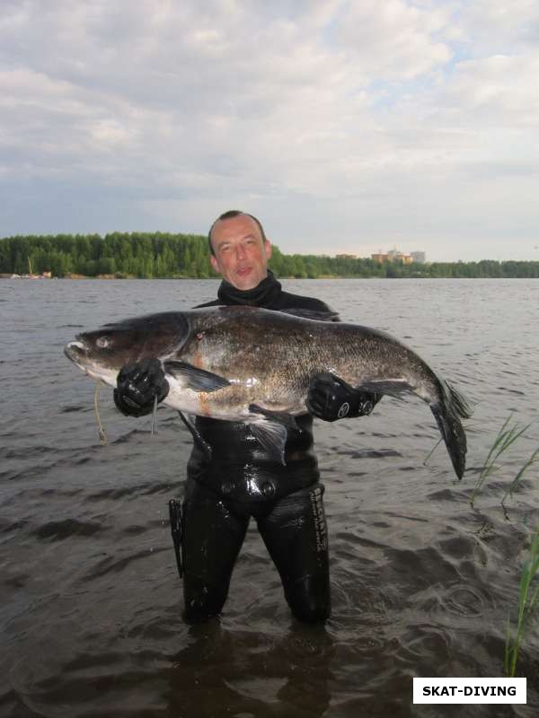 Ильюшин Дмитрий, толстолоб на 37 кг