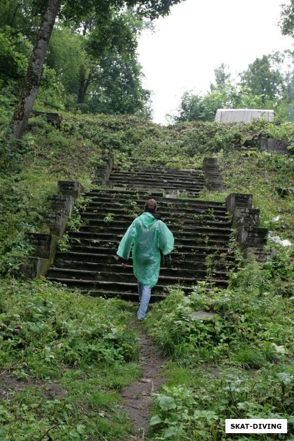 Баляев Арсений, лестница к старинному поместью в Хотылево