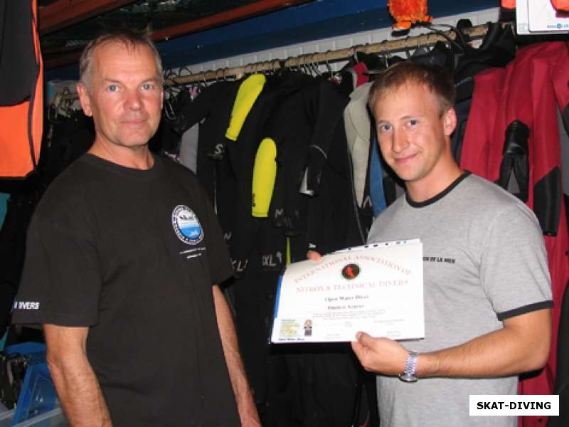 Кирюхин Дмитрий, Азаров Дмитрий, Open Water Diver IANTD