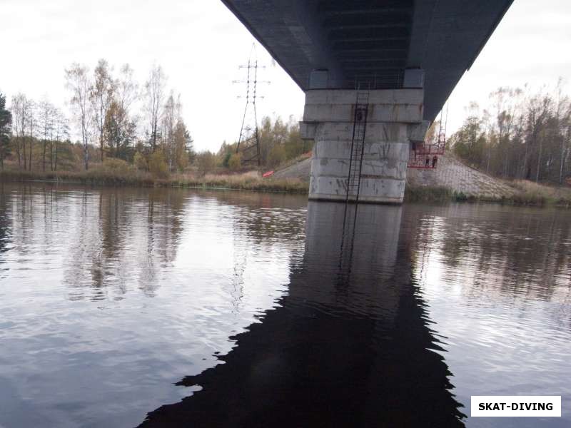 Мост в верховье водохранилища