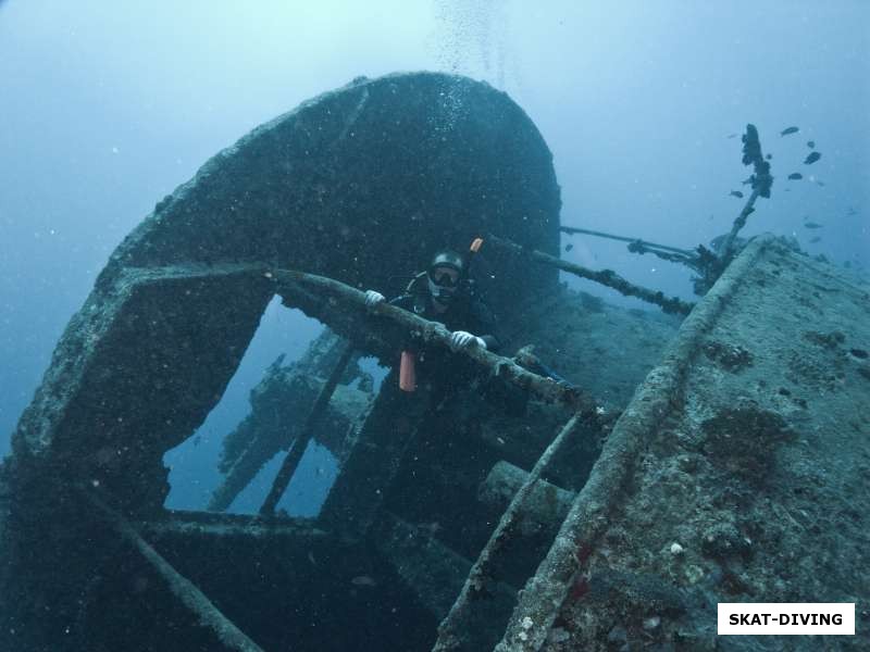 Юрков Юрий, на корме Thistlegorm