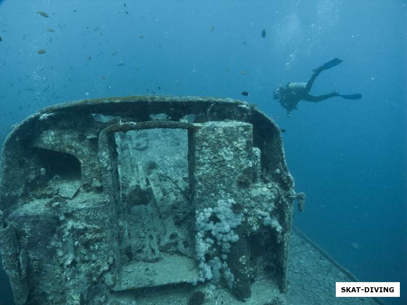 Вагон на палубе Thistlegorm